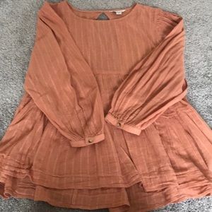 Rust Open Back Tunic
